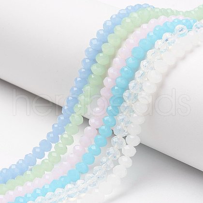 Glass Beads Strands EGLA-A034-J6mm-D-1