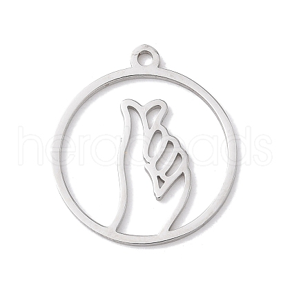 304 Stainless Steel Pendants STAS-Z131-01C-P-1
