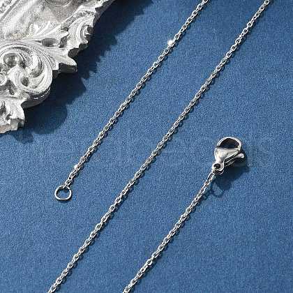 Tarnish Resistant 304 Stainless Steel Necklaces NJEW-F027-40-1mm-1