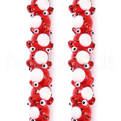 Handmade Lampwork Beads Strands LAMP-P066-07A-1