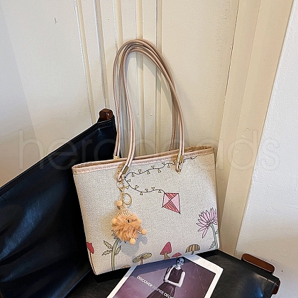 DIY Large Capacity Plant Printed Tote Bags Set PW-WGA1350-01-1