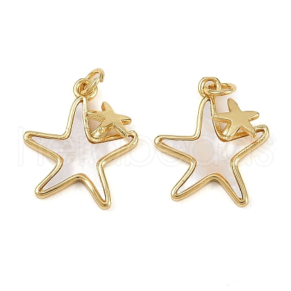 Brass Micro Pave Cubic Zirconia Pendants KK-S526-48G-1