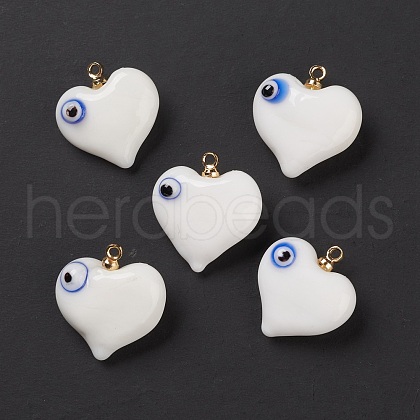Handmade Evil Eye Lampwork Pendants LAMP-M015-03E-1