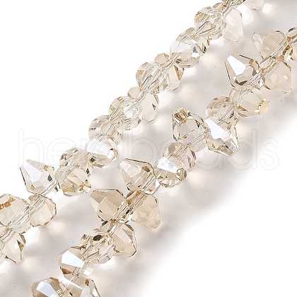 Pearl Luster Plated Electroplate Beads Strands EGLA-H104-07A-PL02-1
