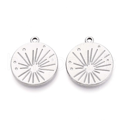 304 Stainless Steel Pendants STAS-T065-14P-1