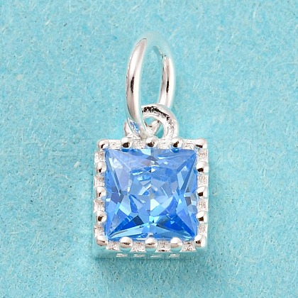 925 Sterling Silver Birthstone Charms STER-G035-01A-03-1