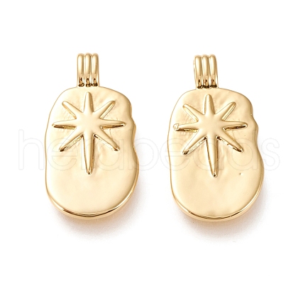 Brass Pendants X-KK-L006-034G-1