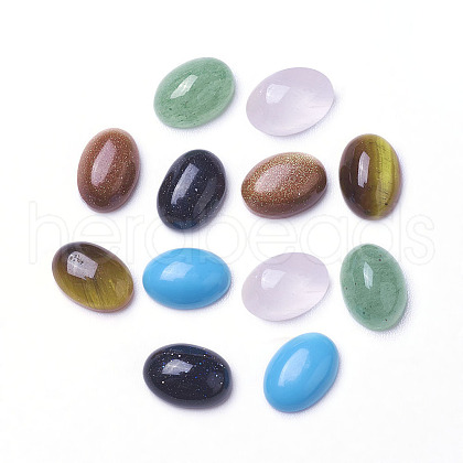 Natural & Synthetic Mixed Stone Cabochons G-F605E-B-1