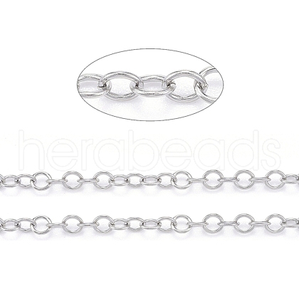 Tarnish Resistant 304 Stainless Steel Rolo Chains CHS-F011-08B-P-1