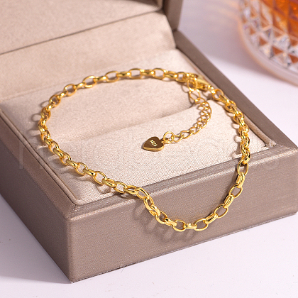 Minimalist 925 Sterling Silver Cable Chain Bracelets for Women SE6162-1