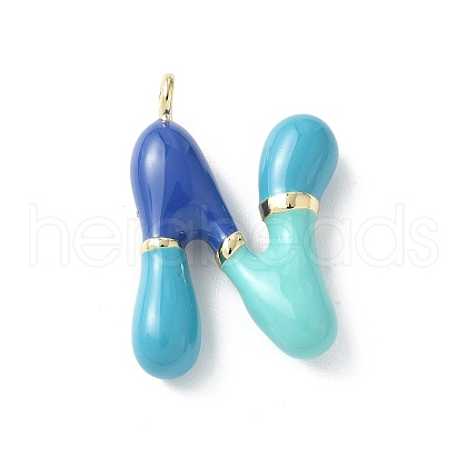 Brass Enamel Pendants KK-E093-03G-N-01-1