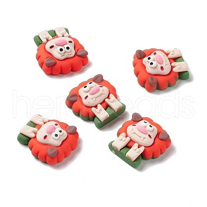 Opaque Resin Cabochons RESI-G036-A05-1