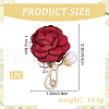 Cloth Flower Brooches JEWB-WH20001-03B-2
