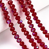 Electroplate Glass Beads Strands X1-EGLA-A034-T4mm-L20-4
