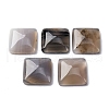 Natural Gray Agate Cabochons G-K348-05-1