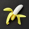 TPR Peeled Banana Stress Toy AJEW-L088-01-2