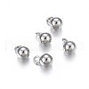 Tarnish Resistant 304 Stainless Steel Sphere Charms X-STAS-O107-04P-A-1