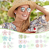   12 Pairs 12 Styles Resin Stud Earrings EJEW-PH0001-31-6