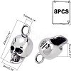 Unicraftale 8Pcs 304 Stainless Steel Pendants STAS-UN0037-53-3