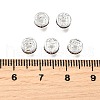 Brass Grade A Rhinestone Spacer Beads RB-A014-Z6mm-10S-4