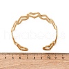304 Stainless Steel Cuff Bangles for Women BJEW-Z130-01G-4