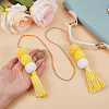 Polyester Tassel Pendant Decoration HJEW-WH20003-04A-03-4