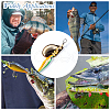 SUPERFINDINGS 4 Bags 4 Styles Stainless Steel Fishing Spinner Shaft STAS-FH0002-26-7
