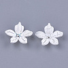 5-Petal Acrylic Bead Caps CACR-Q034-09A-1
