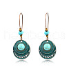 Retro Alloy Dangle Earrings EJEW-F238-03-1