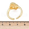 Ocean Theme Brass Cuff Rings RJEW-C135-01G-15-5