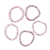 Natural Kunzite Stretch Beaded Bracelets BJEW-G630-A03-1