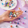 44Pcs 11 Colors Stripe Resin Beads RESI-TA0001-75-6