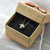 304 Stainless Steel Crystal Rhinestone Pendant Cable Chain Necklaces for Women NJEW-C062-01D-G-3
