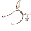 Alloy Turtle Charm Bracelets BJEW-JB11758-04-3
