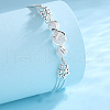 925 Sterling Silver Round Beaded Link Bracelets FS-WGB18E9-01-5