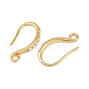 Brass Earring Hooks KK-B137-15G-02-2