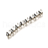 Brass Micro Pave Cubic Zirconia Beads KK-M312-21-2