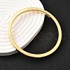 Brass Plain Bangles for Women BJEW-D339-01G-3