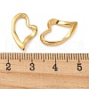 304 Stainless Steel Heart Linking Rings STAS-L022-221G-3