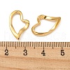 304 Stainless Steel Heart Linking Rings STAS-L022-221G-3