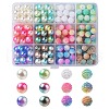 204Pcs 12 Style ABS Plastic Imitation Pearl Beads OACR-YW0001-39-1