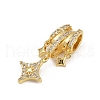Brass Micro Pave Cubic Zirconia Pendants KK-C093-23G-2
