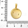 Brass Micro Pave Cubic Zirconia Pendants KK-V009-09G-3
