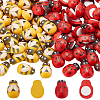 HOBBIESAY 240Pcs 2 Styles Natural Poplar Wood Cabochons WOOD-HY0001-20-1