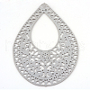 Tarnish Resistant 304 Stainless Steel Big Filigree Pendants STAS-S044-033-3