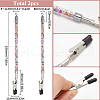 SUNNYCLUE 2Pcs Iron and PVC and Acrylic Alligator Memo Clips FIND-SC0011-26C-2