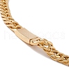 Ion Plating(IP) 304 Stainless Steel Curb Chains Necklace for Women NJEW-E155-03G-4