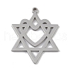 Non-Tarnish 304 Stainless Steel Pendants STAS-B062-19P-1