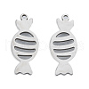 Non-Tarnish 201 Stainless Steel Pendants STAS-N098-128P-1