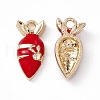 Alloy Enamel Pendants PALLOY-P287-12G-01-1